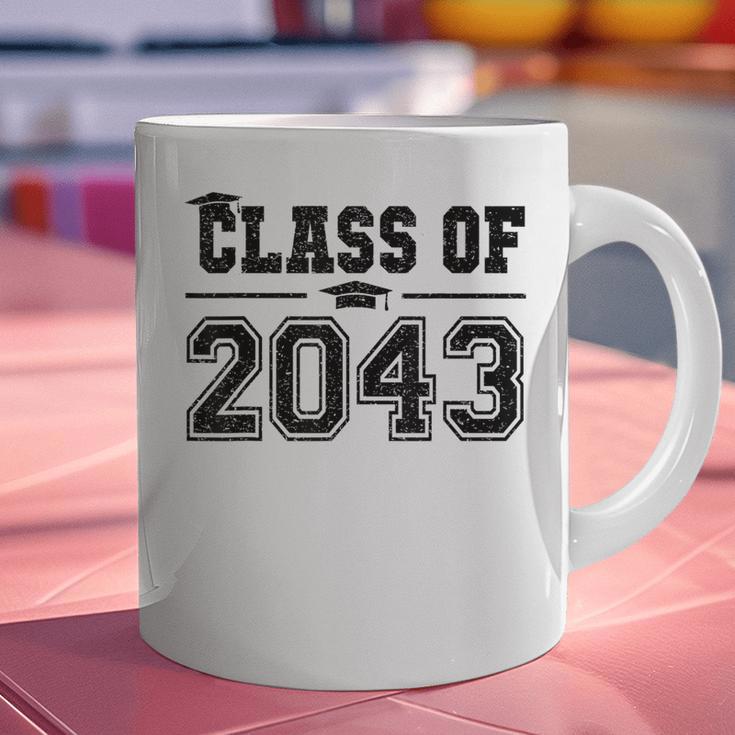 Class Of 2043 Grow With Me Graduation First Day Of School Graphic Print Coffee Mug