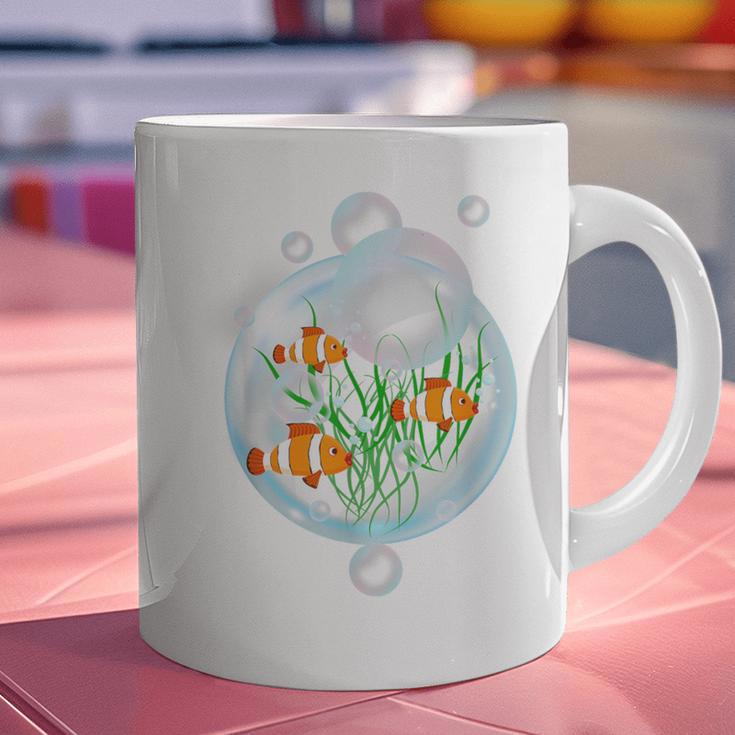 Clownfish Anemonefish Bubbles Water Frutiger Aero Y2K Style Graphic Print Coffee Mug