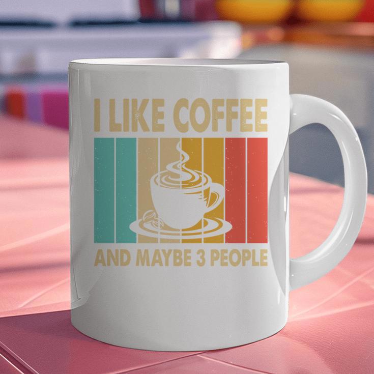 I Like Coffee And Maybe 3 People Introvert Anti-Social Graphic Print Coffee Mug I Like Coffee And Maybe 3 People Introvert Anti-Social Graphic Print Coffee Mug