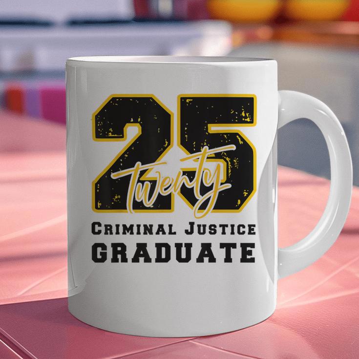 Criminal Justice Graduate Graduated Class Of 2025 Graduation Graphic Print Coffee Mug