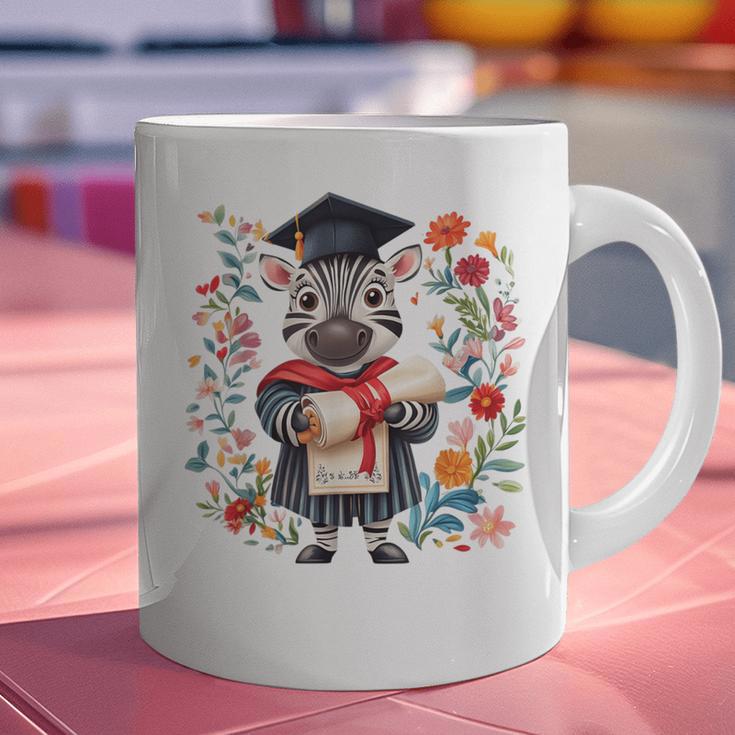 Cute Graduation Zebra Holding DiplomaShirt Graphic Print Coffee Mug