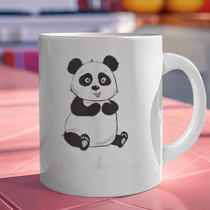 Cute Introvert Vibes – Panda Hello & Goodbye Graphic Print Coffee Mug Cute Introvert Vibes – Panda Hello & Goodbye Graphic Print Coffee Mug