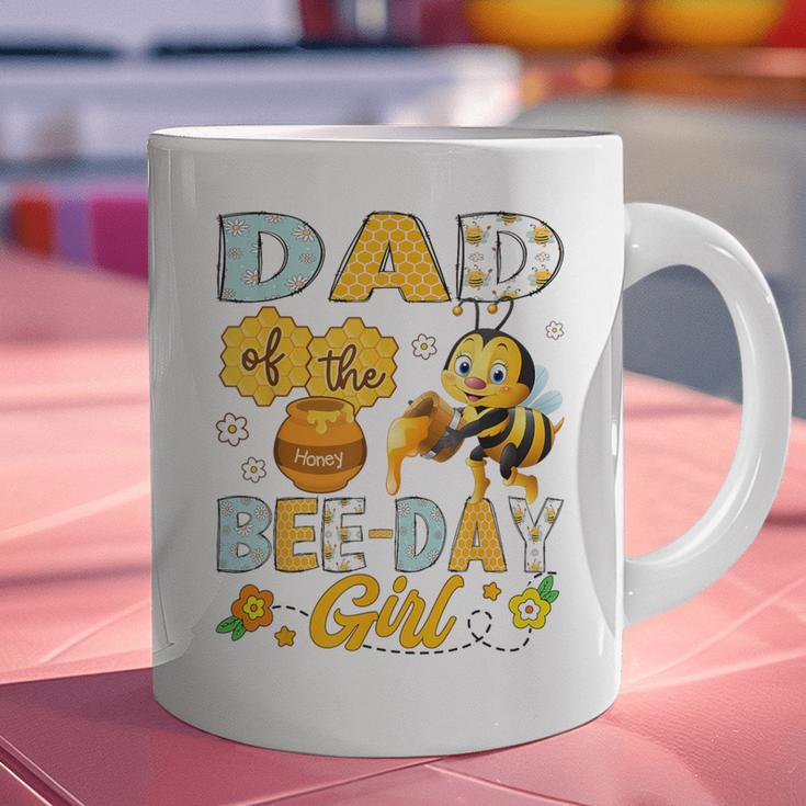 Dad Of The Bee-Day Girl Bee Birthday Party Graphic Print Coffee Mug
