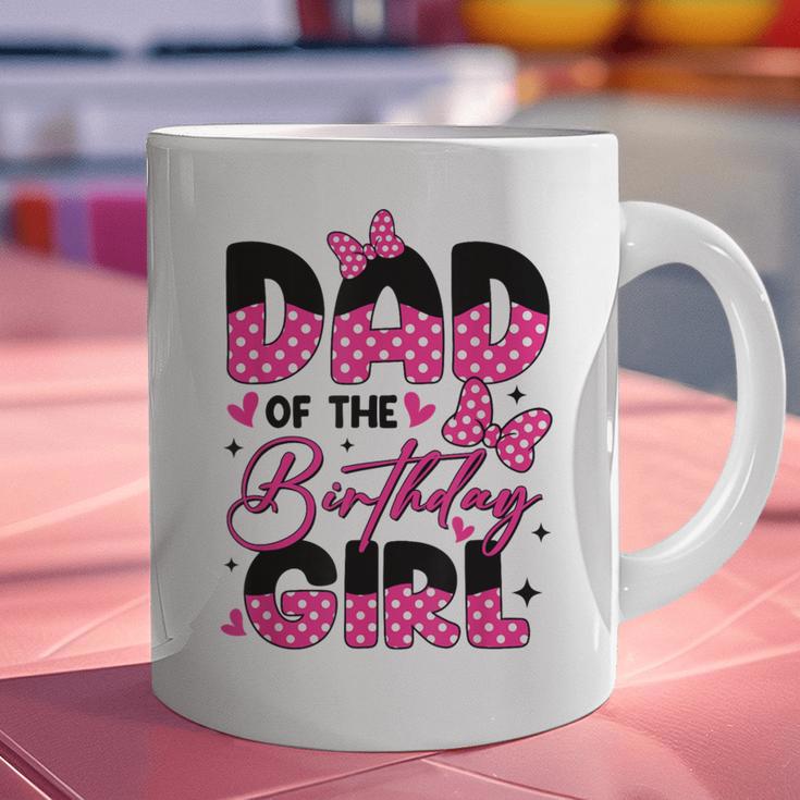 Dad Of The Birthday Girl Pink Family Birthday Girls Party Graphic Print Coffee Mug