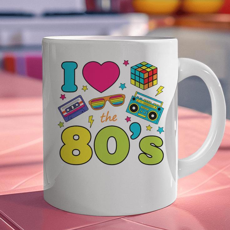 Dad I Love The 80's Retro 80s Nostalgia For Dad Premium Tri-Blend Graphic Print Coffee Mug