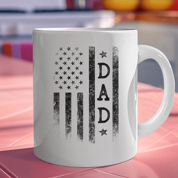 Dad Patriotic American USA Flag Father's Day Dad Graphic Print Coffee Mug