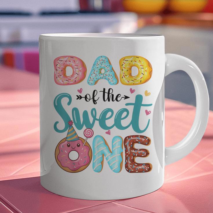 Dad Of The Sweet One 1st Birthday Girl Donut Party Graphic Print Coffee Mug Dad Of The Sweet One 1st Birthday Girl Donut Party Graphic Print Coffee Mug