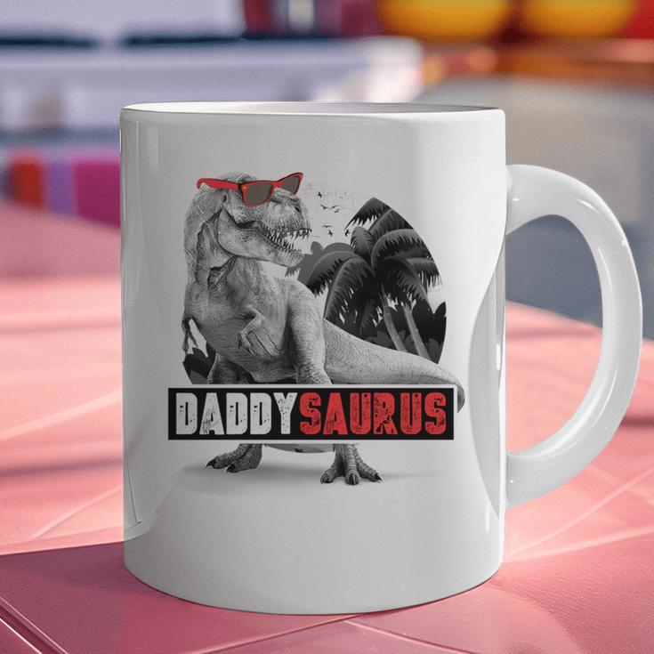 Daddysaurus T-Rex Dad Dinosaur Daddy Saurus Fathers Day Graphic Print Coffee Mug