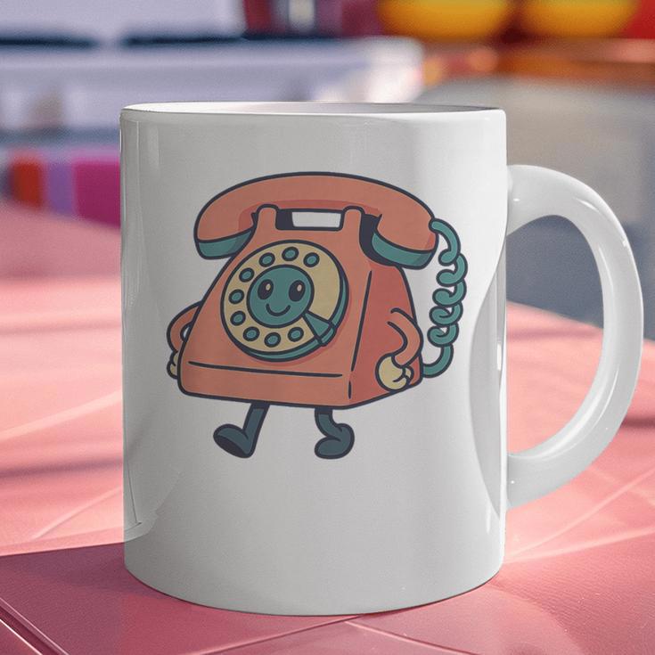 Dial It Back Retro Tech Nostalgia Vintage Premium Tri-Blend Graphic Print Coffee Mug