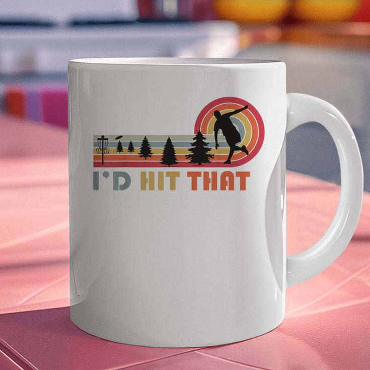 Disc Golf I'd Hit That Frisbee Golfer Retro Men Dad Graphic Print Coffee Mug Disc Golf I'd Hit That Frisbee Golfer Retro Men Dad Graphic Print Coffee Mug