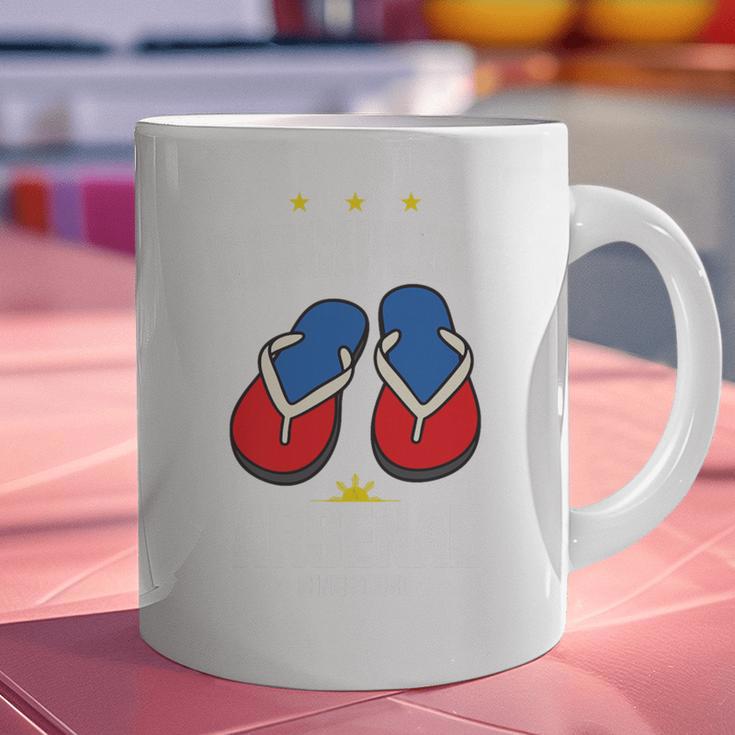 Discipline Arsenal Pinoy Nostalgia Filipino Tsinelas Premium Tri-Blend Graphic Print Coffee Mug