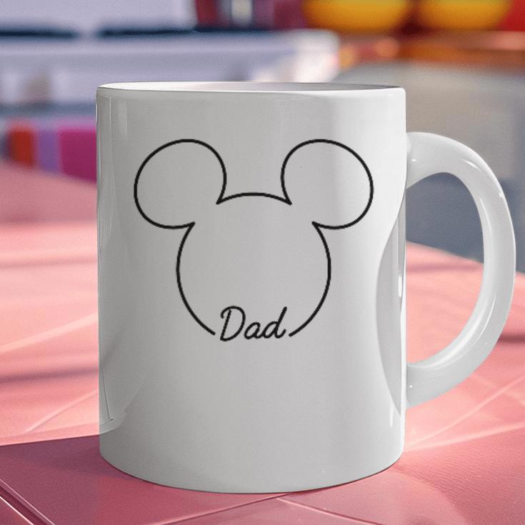 Disney Mickey And Friends Dad Mickey Art Line Pocket Logo Graphic Print Coffee Mug