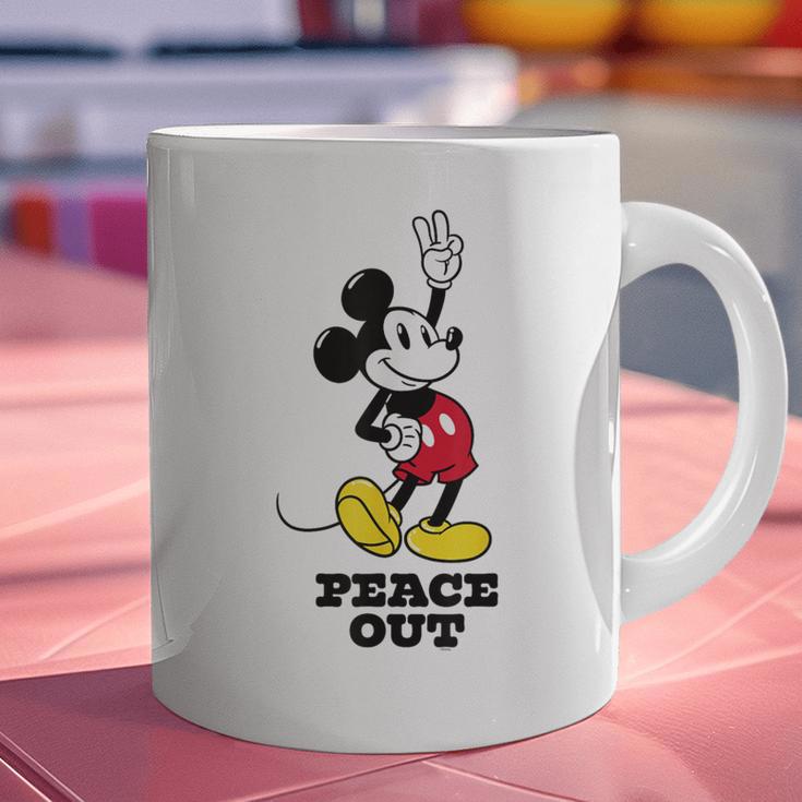 Disney Mickey Mouse Peace Out Totally Retro Graduation Graphic Print Coffee Mug