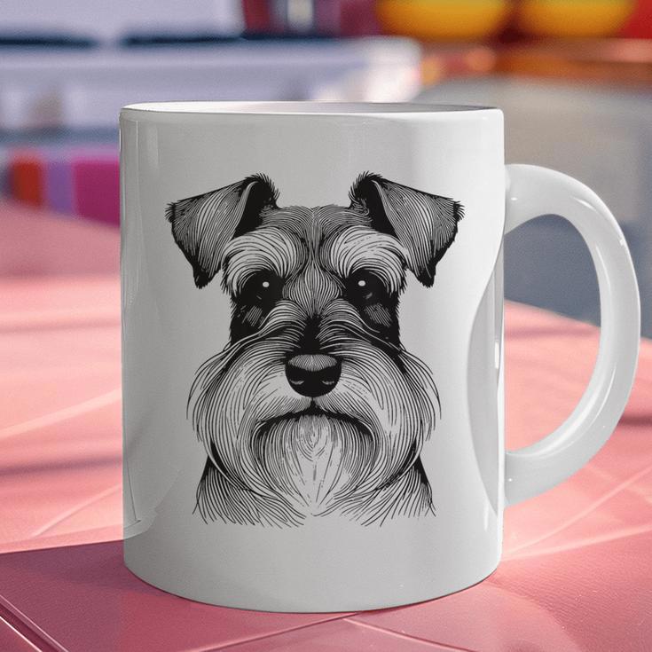 Dog Fingerprint Miniature Schnauzer Dad Mom Graphic Print Coffee Mug