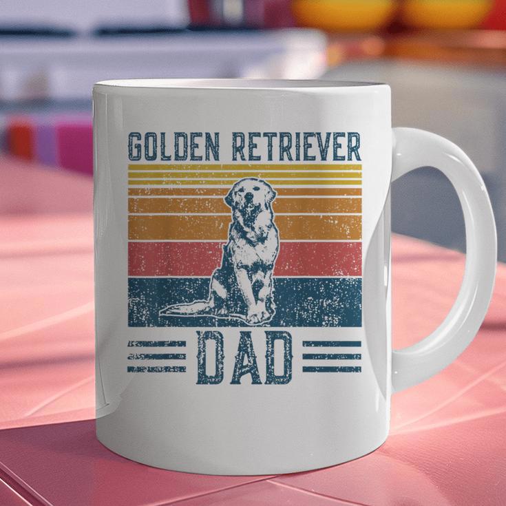 Dog Golden Dad Vintage Golden Retriever Dad Small Graphic Print Coffee Mug
