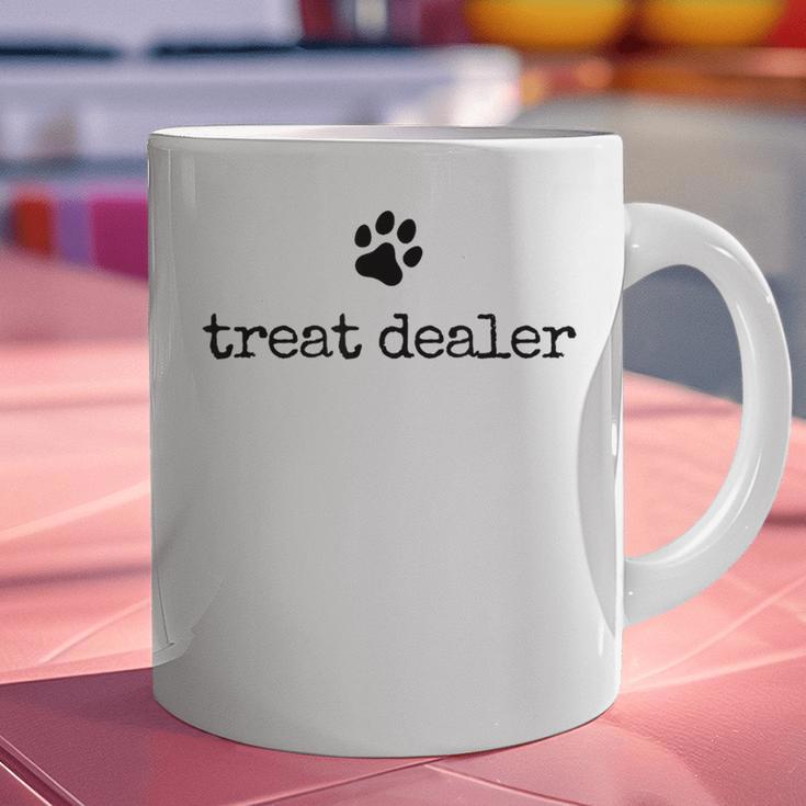 Dog Treat Dealer Vintage Pet Print Dog Dad Mom Graphic Print Coffee Mug