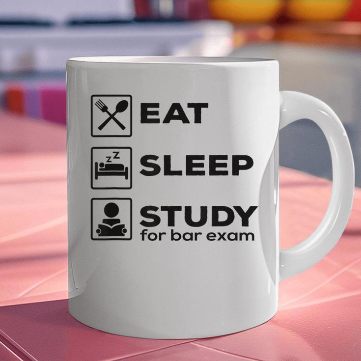 Eat Sleep Study For Bar Exam Lawyer Graduation Graphic Print Coffee Mug
