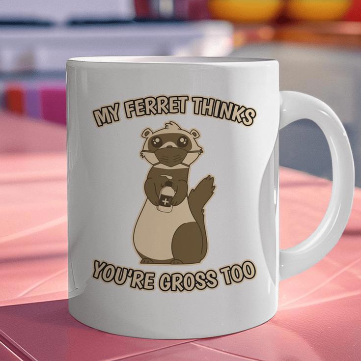 Ew People Ferret Saying Mask Introvert Ferrets Graphic Print Coffee Mug Ew People Ferret Saying Mask Introvert Ferrets Graphic Print Coffee Mug