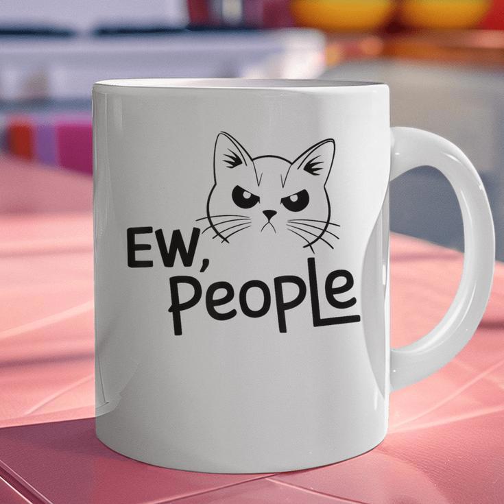 Ew People Introverts Stay Home Socially Awkward Graphic Print Coffee Mug