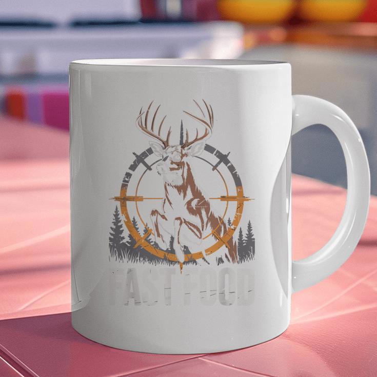 Fast Food Deer Hunting Hunter Dad Tail Buck Graphic Print Coffee Mug
