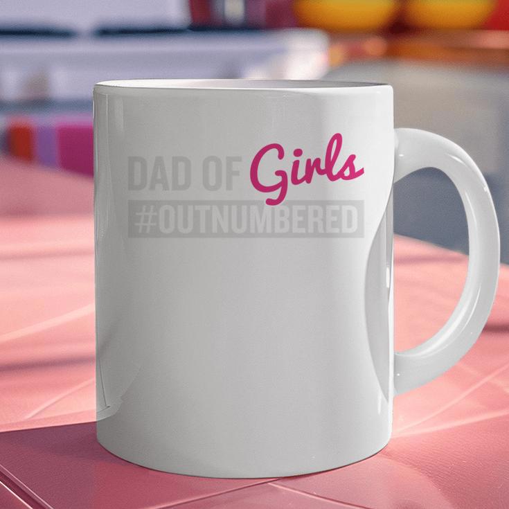 Father's Day Dad From Girl Outnumbered Graphic Print Coffee Mug