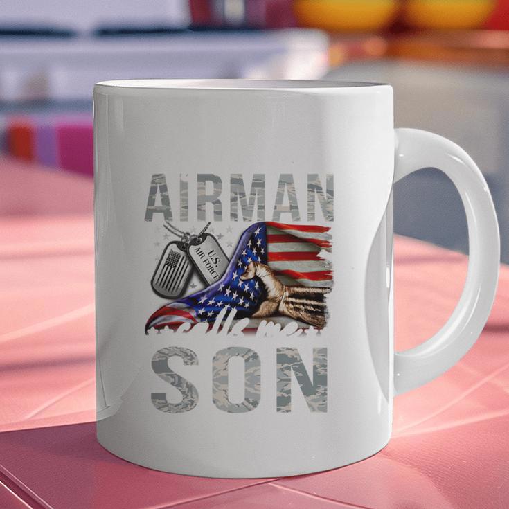 My Favorite Airman Calls Me Son Air Force Graduation Son Graphic Print Coffee Mug