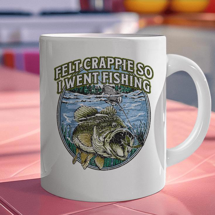 Felt Crappie So I Went Fishing Introvert Lakes Antisocial Raglan Baseball Tee Graphic Print Coffee Mug