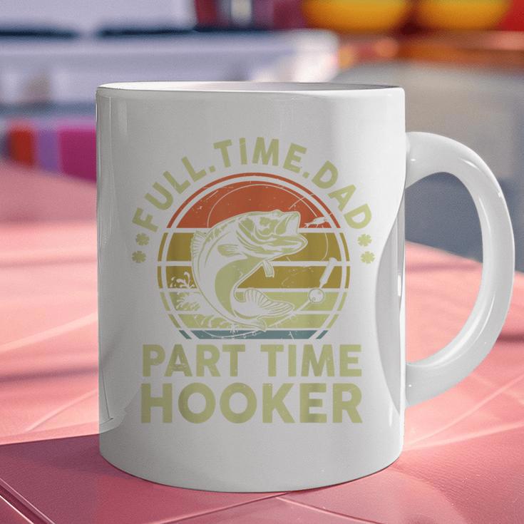 Fishing Dad Part Time Hooker Bass Fish Father Day Graphic Print Coffee Mug