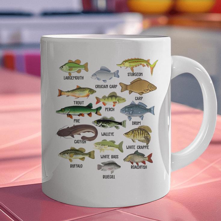 Fishing-Shirt Types Of Freshwater Bass Fish Dad Jokes Graphic Print Coffee Mug Fishing-Shirt Types Of Freshwater Bass Fish Dad Jokes Graphic Print Coffee Mug