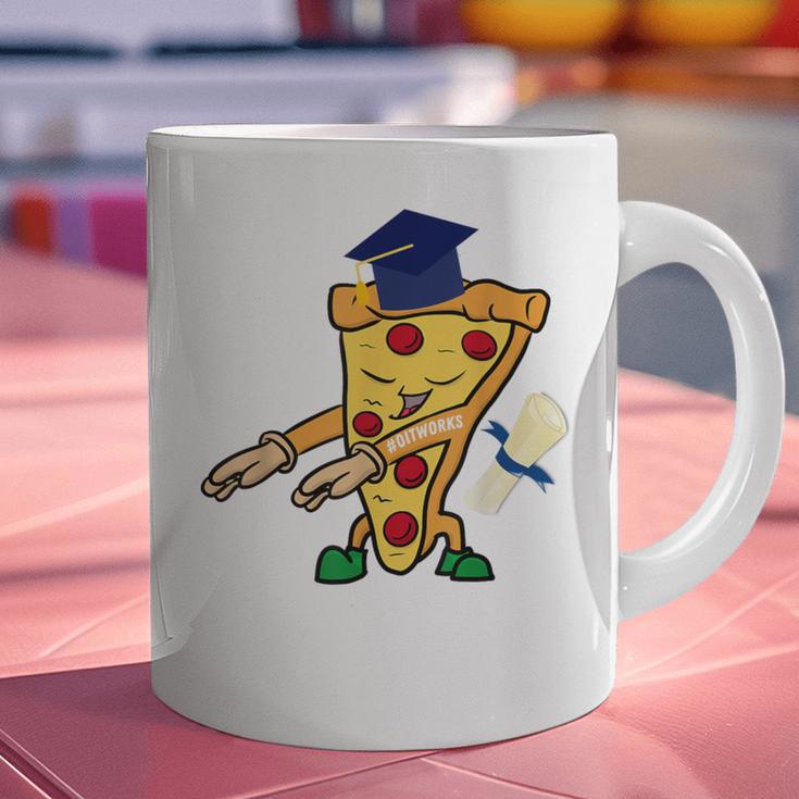 Flossing Pizza Dairy OIT For Dairy OIT Graduation Graphic Print Coffee Mug