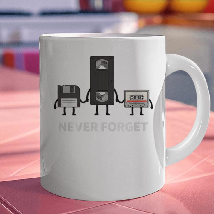 Never Forget Retro Nostalgia Tapes Throwback 80s Premium Tri-Blend Graphic Print Coffee Mug