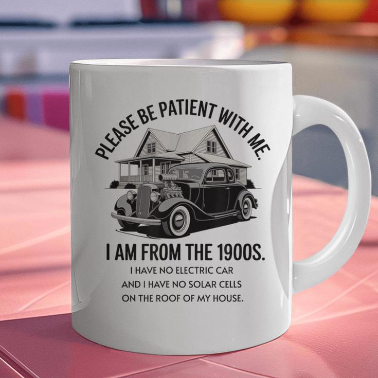 Forgive Me I'm From The 1900s No E-Car No SolarCells Graphic Print Coffee Mug