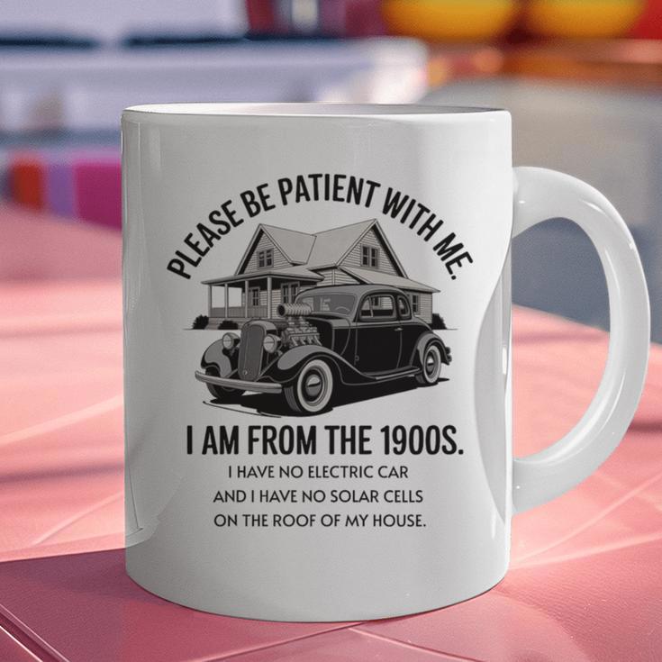 Forgive Me I'm From The 1900s No E-Car No SolarCells Premium Tri-Blend Graphic Print Coffee Mug