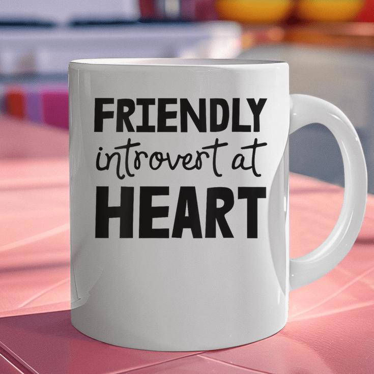 Friendly Introvert At Heart Graphic Print Coffee Mug Friendly Introvert At Heart Graphic Print Coffee Mug