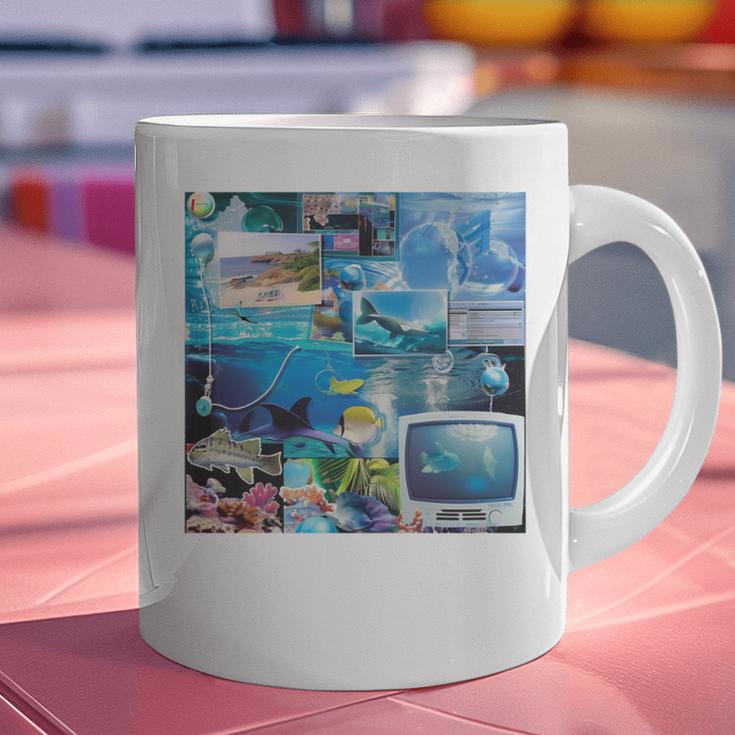 Frutiger Aero Retro Vibes Graphic Print Coffee Mug