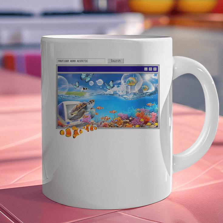 Frutiger Aero Y2k 2000s Graphic Print Coffee Mug