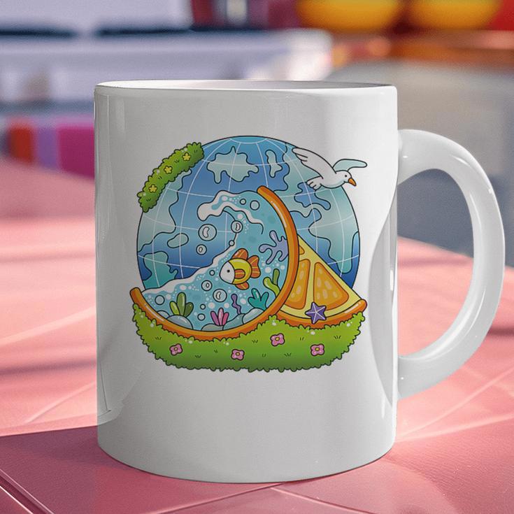 Frutiger Aero Y2K Fashion Trends Statement Piece Tech Orange Premium Graphic Print Coffee Mug
