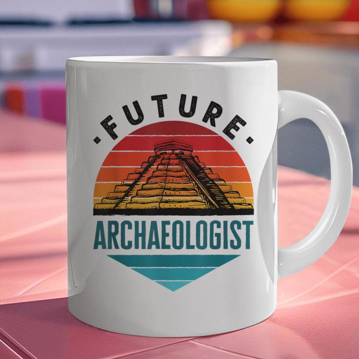 Future Archaeologist Pyramid Archaeology Student Graduation Graphic Print Coffee Mug