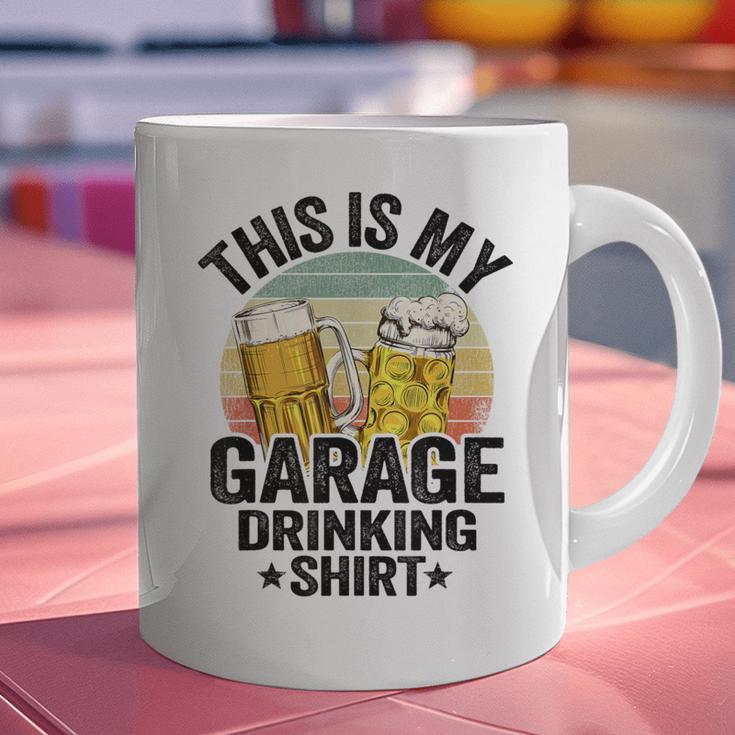 Garage Drinker Dad Vintage Beer This Is My Garage Drinking Graphic Print Coffee Mug