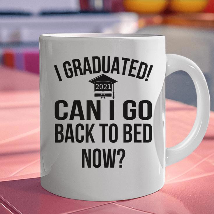 Can I Go Back To Bed Graduation 2021 Graphic Print Coffee Mug