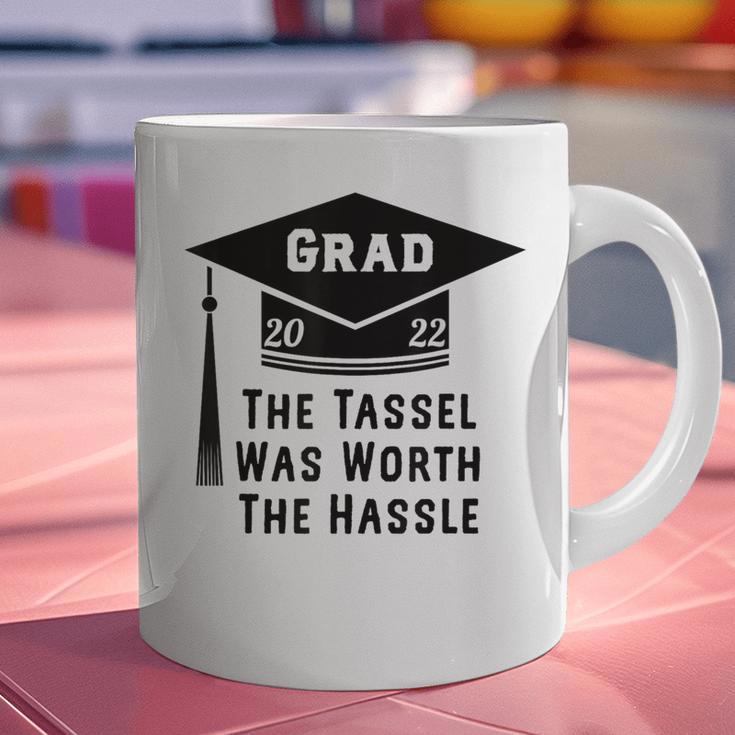 Grad 2022 Graduation Tassel Was Worth The Hassle Graphic Print Coffee Mug
