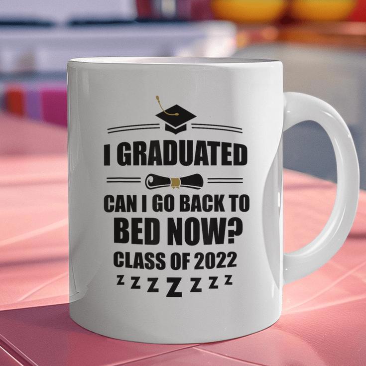 I Graduated Can I Go Back To Bed Class Of 2022 Graduation Graphic Print Coffee Mug