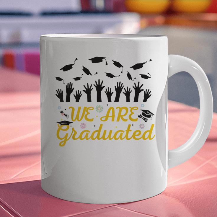 We Are Graduated Graduation Class Of 2025 Family Crew Graphic Print Coffee Mug
