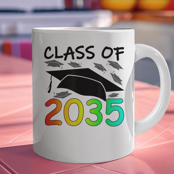 Graduation Class Of 2035 Hand Prints Space Pre-K -12th Grade Graphic Print Coffee Mug