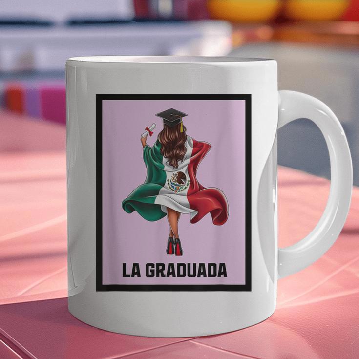 Graduation Latina Educated La Graduada Mexican Bingo Card Graphic Print Coffee Mug