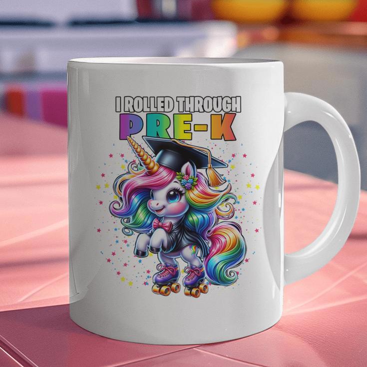 Graduation Pre-K Unicorn Roller Skate Girls Preschool Grad Graphic Print Coffee Mug
