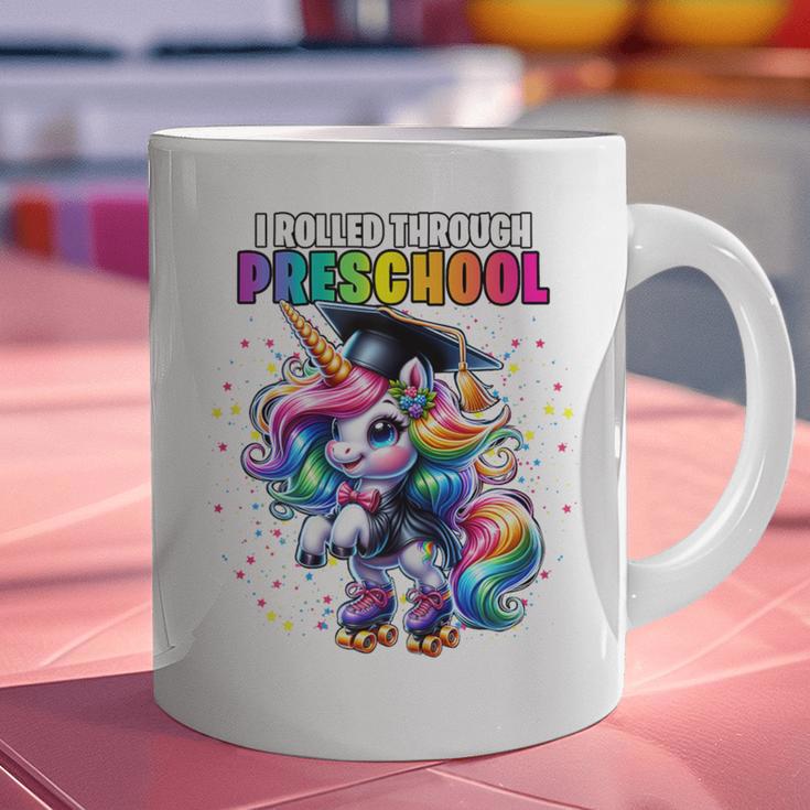 Graduation Preschool Unicorn Roller Skate Girls Pre-K Grad Graphic Print Coffee Mug