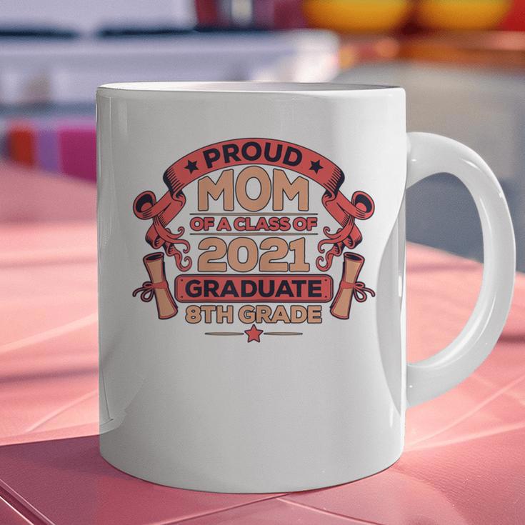 Graduation Proud Mom Of 8th Grade Graduate Graphic Print Coffee Mug