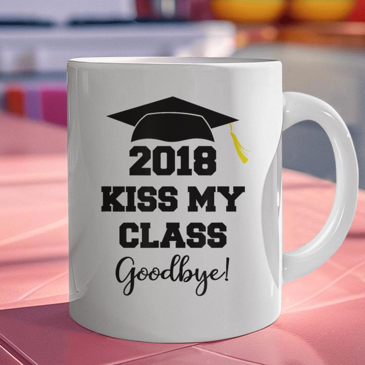 GraduationShirt Kiss My Class 2018 Goodbye Graphic Print Coffee Mug