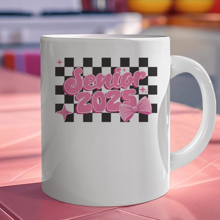 Groovy Senior Class Of 2026 Coquette Pink Bow Graduation Graphic Print Coffee Mug